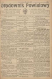 Orędownik Powiatowy: urzędowy organ dla powiatu grodziskiego oraz miast Grodziska, Opalenicy i Buku 1921.12.21 R.2 Nr102