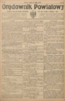 Orędownik Powiatowy: urzędowy organ dla powiatu grodziskiego oraz miast Grodziska, Opalenicy i Buku 1922.02.22 R.3 Nr15