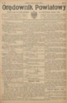 Orędownik Powiatowy: urzędowy organ dla powiatu grodziskiego oraz miast Grodziska, Opalenicy i Buku 1922.03.08 R.3 Nr19