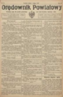 Orędownik Powiatowy: urzędowy organ dla powiatu grodziskiego oraz miast Grodziska, Opalenicy i Buku 1922.02.01 R.3 Nr9