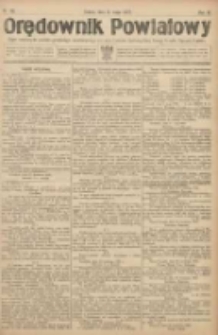 Orędownik Powiatowy: organ urzędowy dla powiatu grodziskiego i nowotomyskiego oraz miast Grodziska, Opalenicy, Buku, Nowego Tomyśla, Zbąszynia i Lwówka 1922.05.06 R.3 Nr36