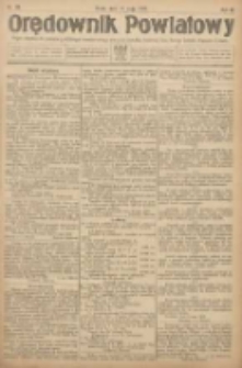 Orędownik Powiatowy: organ urzędowy dla powiatu grodziskiego i nowotomyskiego oraz miast Grodziska, Opalenicy, Buku, Nowego Tomyśla, Zbąszynia i Lwówka 1922.05.17 R.3 Nr39