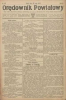 Orędownik Powiatowy: organ urzędowy dla powiatu grodziskiego i nowotomyskiego oraz miast Grodziska, Opalenicy, Buku, Nowego Tomyśla, Zbąszynia i Lwówka 1922.05.20 R.3 Nr40