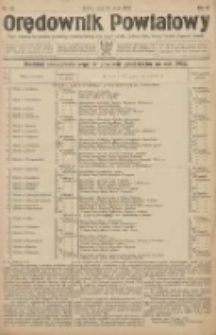 Orędownik Powiatowy: organ urzędowy dla powiatu grodziskiego i nowotomyskiego oraz miast Grodziska, Opalenicy, Buku, Nowego Tomyśla, Zbąszynia i Lwówka 1922.05.27 R.3 Nr42