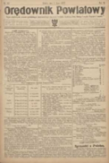 Orędownik Powiatowy: organ urzędowy dla powiatu grodziskiego i nowotomyskiego oraz miast Grodziska, Opalenicy, Buku, Nowego Tomyśla, Zbąszynia i Lwówka 1922.07.01 R.3 Nr52