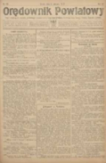 Orędownik Powiatowy: organ urzędowy dla powiatu grodziskiego i nowotomyskiego oraz miast Grodziska, Opalenicy, Buku, Nowego Tomyśla, Zbąszynia i Lwówka 1922.08.09 R.3 Nr63