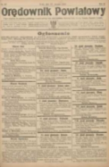 Orędownik Powiatowy: organ urzędowy dla powiatu grodziskiego i nowotomyskiego oraz miast Grodziska, Opalenicy, Buku, Nowego Tomyśla, Zbąszynia i Lwówka 1922.08.23 R.3 Nr67