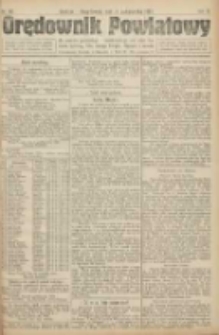 Orędownik Powiatowy: organ urzędowy dla powiatu grodziskiego i nowotomyskiego oraz miast Grodziska, Opalenicy, Buku, Nowego Tomyśla, Zbąszynia i Lwówka 1922.10.14 R.3 Nr82