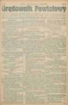 Orędownik Powiatowy: organ urzędowy dla powiatu grodziskiego i nowotomyskiego oraz miast Grodziska, Opalenicy, Buku, Nowego Tomyśla, Zbąszynia i Lwówka 1922.11.08 R.3 Nr89