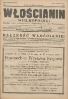 Włościanin Wielkopolski: naczelny organ Zawodowego Wielkopolskiego Związku Włościańskiego 1929.05.19 R.1 Nr8