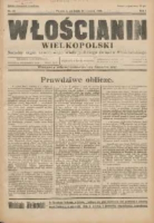 Włościanin Wielkopolski: naczelny organ Zawodowego Wielkopolskiego Związku Włościańskiego 1929.06.16 R.1 Nr12