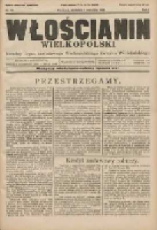 Włościanin Wielkopolski: naczelny organ Zawodowego Wielkopolskiego Związku Włościańskiego 1929.09.01 R.1 Nr23
