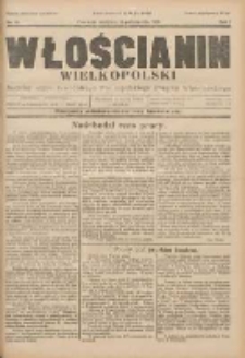 Włościanin Wielkopolski: naczelny organ Zawodowego Wielkopolskiego Związku Włościańskiego 1929.10.13 R.1 Nr33
