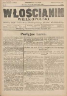 Włościanin Wielkopolski: naczelny organ Zawodowego Wielkopolskiego Związku Włościańskiego 1929.10.30 R.1 Nr38