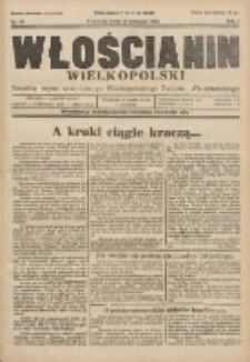 Włościanin Wielkopolski: naczelny organ Zawodowego Wielkopolskiego Związku Włościańskiego 1929.11.13 R.1 Nr42
