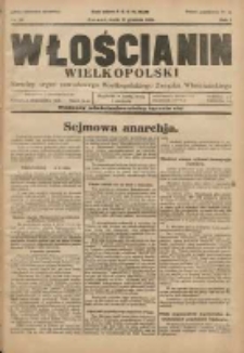 Włościanin Wielkopolski: naczelny organ Zawodowego Wielkopolskiego Związku Włościańskiego 1929.12.11 R.1 Nr50