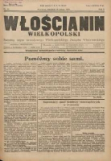 Włościanin Wielkopolski: naczelny organ Zawodowego Wielkopolskiego Związku Włościańskiego 1930.02.16 R.2 Nr14