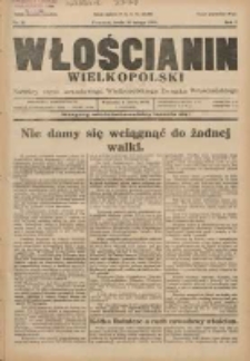 Włościanin Wielkopolski: naczelny organ Zawodowego Wielkopolskiego Związku Włościańskiego 1930.02.19 R.2 Nr15