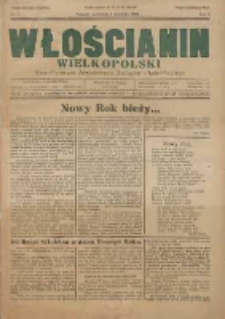 Włościanin Wielkopolski: naczelny organ Zawodowego Wielkopolskiego Związku Włościańskiego 1931.01.04 R.3 Nr1
