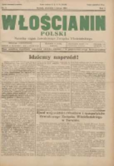 Włościanin Polski: naczelny organ Zawodowego Związku Włościańskiego 1931.02.01 R.3 Nr5