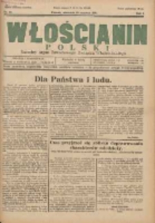 Włościanin Polski: naczelny organ Zawodowego Związku Włościańskiego 1931.06.28 R.3 Nr26