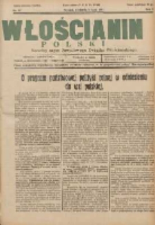 Włościanin Polski: naczelny organ Zawodowego Związku Włościańskiego 1931.07.05 R.3 Nr27