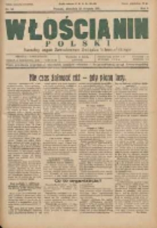 Włościanin Polski: naczelny organ Zawodowego Związku Włościańskiego 1931.08.23 R.3 Nr34