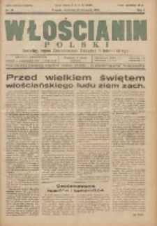 Włościanin Polski: naczelny organ Zawodowego Związku Włościańskiego 1931.11.22 R.3 Nr47
