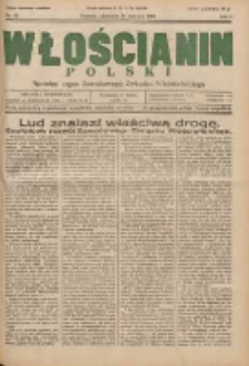 Włościanin Polski: naczelny organ Zawodowego Związku Włościańskiego 1932.06.19 R.4 Nr25
