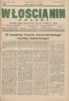 Włościanin Polski: naczelny organ Zawodowego Związku Włościańskiego 1932.07.17 R.4 Nr29