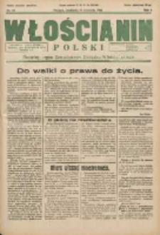 Włościanin Polski: naczelny organ Zawodowego Związku Włościańskiego 1932.09.11 R.4 Nr37
