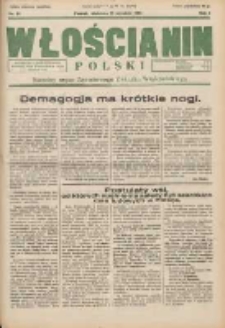Włościanin Polski: naczelny organ Zawodowego Związku Włościańskiego 1932.09.18 R.4 Nr38