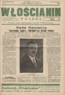Włościanin Polski: naczelny organ Zawodowego Związku Włościańskiego 1932.11.27 R.4 Nr48
