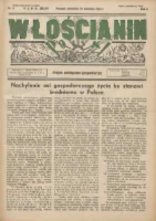 Włościanin Polski: organ polityczno-gospodarczy 1934.04.29 R.6 Nr9