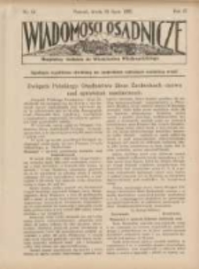 Wiadomości Osadnicze: bezpłatny dodatek do "Włościanina Wielkopolskiego" 1930.07.23 R.2 Nr14