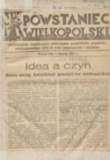 Powstaniec Wielkopolski: dwutygodnik najstarszych towarzystw uczestników powstania wielkopolskiego 1918-19 oraz powstańców i wojaków 1937.01.01 R.2 Nr1