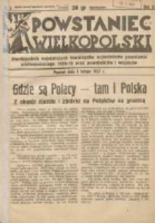 Powstaniec Wielkopolski: dwutygodnik najstarszych towarzystw uczestników powstania wielkopolskiego 1918-19 oraz powstańców i wojaków R.2 1937.02.01 Nr3