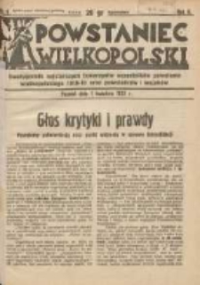 Powstaniec Wielkopolski: dwutygodnik najstarszych towarzystw uczestników powstania wielkopolskiego 1918-19 oraz powstańców i wojaków R.2 1937.04.01 Nr7
