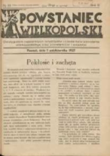 Powstaniec Wielkopolski: dwutygodnik najstarszych towarzystw uczestników powstania wielkopolskiego 1918-19 oraz powstańców i wojaków 1937.10.01 R.2 Nr19