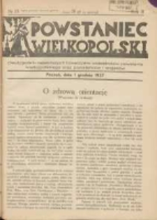 Powstaniec Wielkopolski: dwutygodnik najstarszych towarzystw uczestników powstania wielkopolskiego 1918-19 oraz powstańców i wojaków 1937.12.01 R.2 Nr23