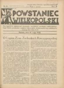 Powstaniec Wielkopolski: dwutygodnik najstarszych towarzystw uczestników powstania wielkopolskiego,powstańców i wojaków,hallerczyków oraz podoficerów rezerwy Ziem Zach.R.P.1938.05.15 R.3 Nr10
