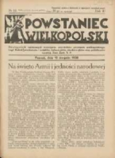 Powstaniec Wielkopolski: dwutygodnik najstarszych towarzystw uczestników powstania wielkopolskiego,powstańców i wojaków,hallerczyków oraz podoficerów rezerwy Ziem Zach.R.P.1938.08.15 R.3 Nr16