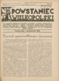 Powstaniec Wielkopolski: dwutygodnik najstarszych towarzystw uczestników powstania wielkopolskiego,powstańców i wojaków,hallerczyków oraz podoficerów rezerwy Ziem Zach.R.P.1938.10.01 R.3 Nr19