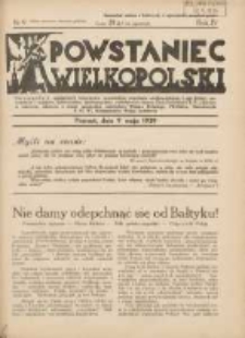 Powstaniec Wielkopolski: dwutygodnik najstarszych towarzystw uczestników powstania wielkopolskiego,Legii Kobiet,powstańców i wojaków,hallerczyków,dowborczyków,podoficerów rezerwy Ziem Zach.R.P.,oficerów w rezerwie,oficerów w stanie spoczynku,ochotników Wojska Polskiego,PKUistów,Narodowych P.O.W.,Kombatantów Wojny Światowej 1939.05.09 R.4 Nr9