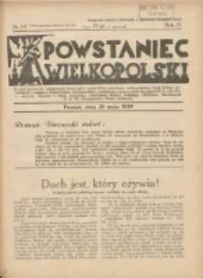 Powstaniec Wielkopolski: dwutygodnik najstarszych towarzystw uczestników powstania wielkopolskiego,Legii Kobiet,powstańców i wojaków,hallerczyków,dowborczyków,podoficerów rezerwy Ziem Zach.R.P.,oficerów w rezerwie,oficerów w stanie spoczynku,ochotników Wojska Polskiego,PKUistów,Narodowych P.O.W.,Kombatantów Wojny Światowej 1939.05.25 R.4 Nr10