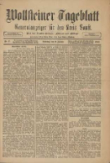 Wollsteiner Tageblatt: Generalanzeiger für den Kreis Bomst: mit der Gratis-Beilage: "Blätter und Blüten" 1910.01.09 Nr7