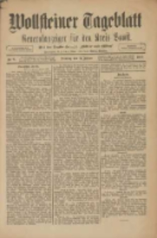 Wollsteiner Tageblatt: Generalanzeiger für den Kreis Bomst: mit der Gratis-Beilage: "Blätter und Blüten" 1910.01.11 Nr8