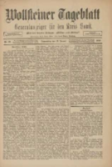 Wollsteiner Tageblatt: Generalanzeiger für den Kreis Bomst: mit der Gratis-Beilage: "Blätter und Blüten" 1910.01.13 Nr10