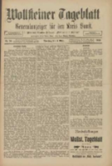 Wollsteiner Tageblatt: Generalanzeiger für den Kreis Bomst: mit der Gratis-Beilage: "Blätter und Blüten" 1910.03.01 Nr50