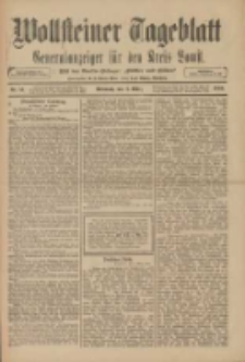 Wollsteiner Tageblatt: Generalanzeiger für den Kreis Bomst: mit der Gratis-Beilage: "Blätter und Blüten" 1910.03.02 Nr51